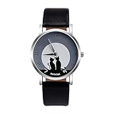 Uhr für Frauen Ledergürtel Damen süße Katze Kunstleder Analog Quarzuhr für Frauen Montre Femme Reloj Muj