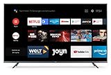 Xiaomi Mi Smart TV 4S 55 Zoll (4K Ultra HD, Triple Tuner, Android TV 9.0, Fernbedienung mit Mikrofon, Amazon Prime Video und Netflix)