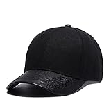 BAOZENGMUY Barett Baskenmützen Für Herren Solid Black Baseball Cap Herren Hysteresenhut Hip Hop Trucker Dad Cap Herren Baseballmü