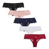 Dasongff String für Damen, sexy, schick, offen, aus Spitze, Tanga, Höschen und Slips, Spitze, sexy Tanga, transparent, aus Spitze, atmungsaktiv, Tanga, Hot, warm, Bik