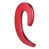 Kadimendium Schmerzfreies Headset, Knochenleitungs- -Headset Kein Unterschied zwischen linkem und rechtem Tragen Leicht zu tragen für die Arbeit beim Autofahren(rot)