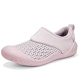 KVbabby Lauflernschuhe Kinder Flache Hausschuhe Kleinkindschuhe Jungen Mädchen Leichte Pantoffeln Turnschuhe Atmungsaktive rutschfest,A-Violett 31 EU