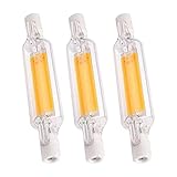 3PCS R7S Dimmbare LED-Glühbirne ，10W/78mm 120V/220V Dimmbare COB LED R7S Lampensockel Flutlicht Lineares Licht Landschaftslichter ，360° Abstrahlwinkel ，1000LM Glühb