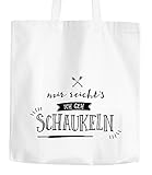 Jutebeutel Mir reichts ich geh schaukeln Sprüche Spruch lustig Baumwolltasche Stoffbeutel Tragetasche Moonworks® weiß