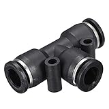 sourcing map T-Stück aus Kunststoff zum Verbinden von Rohrverschraubungen, 8 mm oder 5/16 Zoll (8 Stück)