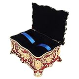 Schmuckkästchen, Retro-Schmuckkästchen, Luxus und elegante handeingebettete Strasssteine ​​​​Dekoration verkleiden sich für Urlaubsgeschenk-Make-Up