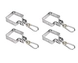 Gartenwelt Riegelsberger Schaukelhaken mit Karabiner für Kantholz 9x9 cm 4 Stück