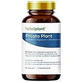 Vitalplant® Prosta Plant Kapseln im Braunglas | einzigartige Zusammensetzung aus Kürbiskernextrakt, Sägepalmenextrakt, Brennnesselw