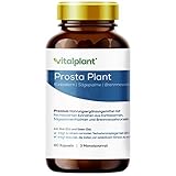 Vitalplant® Prosta Plant Kapseln im Braunglas | einzigartige Zusammensetzung aus Kürbiskernextrakt, Sägepalmenextrakt, Brennnesselw