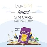 travSIM SIM Karte für Israel Gültig für 30 Tage - 6GB Mobile Daten – Israelische SIM Karte für Israel - Kostenloses Roaming in 71+ R