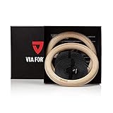 VIA FORTIS® Premium Turnringe aus Holz inkl. Gurte, Tasche & Workout-Guide – Gym Ringe für Calisthenics & CrossFit in Wettkampfausführung – extrabreite Gurte mit Markierung
