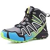 WYUKN Fahrradschuhe Herren,Unisex Adults No-Lock Fahrradschuhe Rennrad Mountainbike MTB，rutschfeste und Atmungsaktive Freizeitschuhe,Green-47EU