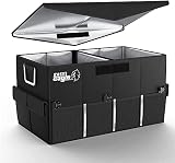 EASY EAGLE Auto Kofferraum Organizer, Isolierend Kofferraumtasche mit Wärmedämmung Autotasche Wasserdicht für Auto, Schw