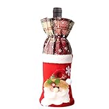 DEVELE Bottle Bags for Wine Gifts, Non-Woven Fabric, Various, Exquisite Workmanship, Used to Hold Red Wine, Candy, Gifts, Christmas, Holidays, Birthdays, Best Choice for G