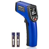 Eventek IR-Laser Thermometer,Infrarot Thermometer,Digitale Laser-Temperaturpistole-50°C~550°C(-58°F-1022°F)Nicht Menschliches Körperthermometer -für Kochen/Barbecue/Gefrierschrank/Industrie（Blau)