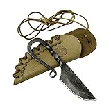 Toferner Original Geschenkmesser - Celtic Mini - BÉL- Handgeschmiedetes Messer - Sport - Handgemachtes Original-Ledertasche - Polierte & gehärtete Klinge Schönes Produk