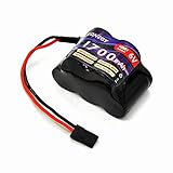 FCONEGY Akku Pack Empfänger 6V 1700mAh NiMH RX Batterie Receiver Hump Pack mit Futaba BBL2 Stecker Fernbedienung für RC Car Quadcopter Drone FPV UAV