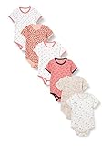 Care Baby Strampler - Kurzarmbody Junge und Mädchen,6-er pack Multicoloured (Pink),86