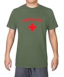 Lifeguard in Training – Herren T-Shirt aus 100 % Bio-Baumwolle, khaki, XL