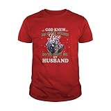 Uzubunki Jack Skellington God Sent Me My Husband Christmas Hoodie Sweatshirt T-Shirt, Unisex, Rot, L
