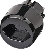 Brennenstuhl Reisestecker/Reiseadapter (Reise-Steckdosenadapter für: Euro Steckdose und Schweiz Stecker) schw