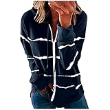 XTBFOOJ pullover damen pullov hoodi fleece hoodie damen damen flanell jacke da pullover schwarz pullis winterjacken für s gefuetterte parka strickjacke oversize schwarze strickjacke dü