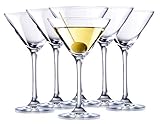 6x Martini Glas Martinigläser Gläser Martinischale Cocktailglas Cocktail Sekt Champagner Dessert S