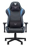 Predator Rift Gaming Stuhl (Verstellbare Armlehnen, Zwei Polster-Kissen, 155° neigbare Rückenlehne, 4D Armlehnen, Leder Cover) schwarz/b