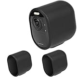 BECEMURU Silikon-Schutzhülle für Arlo Ultra-4K UHD, weiche Silikon-Wetterschutzhülle, Arlo Kameraschutz, stoßfest, kratzfest, rutschfest, staubdicht, Arlo Ultra-4K UHD Kamera (3 Packungen, schwarz)