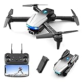 S85 Pro Rc Mini Drone 4k Profesional HD Dual Kamera FPV Drohnen mit Infrarot Hindernisvermeidung RC Hubschrauber Quadcopter Spielzeu, Kreisfliege, Auto-Rotation, 3D Flips Anfäng