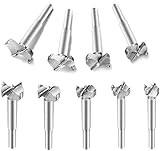Tian 9 tlg Schnelles Bohren Forstnerbohrer Satz mit zentrierspitze 15,18,20,23,25,28,30,32,35mm - Astlochbohrer Topfbohrer Kunstbohrer Scharnierlochbohrer für Holzbearbeitung, Möbel, Tü