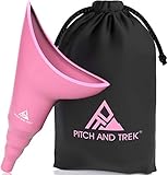 Pitch and Trek Urinella für Frauen - Pinkelhilfe für Frauen mit Aufbewahrungsbeutel - Must Have Camping Toilette, beim Wandern & Outdoor Ak