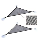 OVBBESS Kriech Tier Hänge Matte Gauner Treppenleiter Zubehör Set Für Große Schnurr Bart Drachen Anole Gecko Eidechse Oder Schlange (Dreieck, 19 x 13 x 13 Zoll, 2 Packungen)