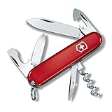Victorinox, Taschenmesser, Spartan, 91 mm, rot, Blister (12 Funktionen, Klinge, Korkenzieher, Dosenöffner, Klinge)