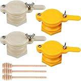 Dancepandas Absperrschieber 4PCS Nylon Honigschleuder Honighahn Abfüllanlage Honig Tor Ventil Bienenzucht Werkzeug Imkereiausrüstung Zubehö