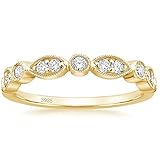 Zakk Eternity Ring Damen Silber 925 Halb Ewigkeitsringe Vorsteckring Schmal 2mm Zirkonia Verlobungsringe Eheringe Trauringe Memoire Ringe Gold Rosegold (Gold, 55 (17.5))