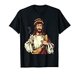 Lustiger Kiffer Jesus | Cannabis THC CBD Hanf Weed T-S