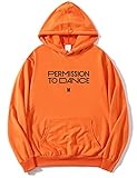 charous Kpop Jungkook V Jin Jimin Butter Hoodie - Permission to Dance Hoodie f¨¹r Damen Herren A.R.M.Y. Kost¨¹m-Orange_S