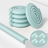 Ommda Baby Kantenschutz Schaumstoff L Form Selbstklebend Wasserdicht Kantenschutzprofil Eckenschutz Tischeckenschutz Kantenschutz Möbel Hellgrün 2m + 4 Stück eck