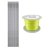 10 St. FRONTTOOL Schnureisen 1 m, Ø18 mm, Schnurnagel, Schnurpfahl, Schnurstange, Schnurpinne geschmiedet mit Sp