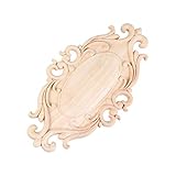 BESPORTBLE Holz Geschnitzte Ecke Onlay Applikation Unbemalte Türschrank Möbel Dekorationen O