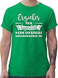 Beruf und Job Geschenke - Erzieher Weil Superheld Keine offizielle Berufsbezeichnung ist - XL - Grün - Erzieher Shirt Herren - L190 - Tshirt Herren und Männer T-S
