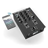 Reloop RMX-10 BT 2-Kanal Bluetooth DJ-Mixer mit eingebauter Bluetooth-Konnektivität, schw