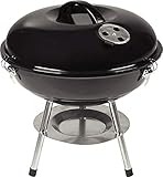 ACTIVA Grill Holzkohlegrill Rundgrill mit Deckel, schwarz, Ø 34 cm G