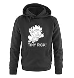 Just Style It - Tiny Rick! - Rick and Morty - Herren Hoodie - Schwarz/Weiss Gr. M