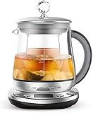 NBLD Elektrischer Wasserkocher Gesundheitstopf Vollautomatischer Wasserkocher aus verdicktem Glas Multifunktionsk