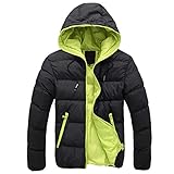 Herren Jacke Übergangsjacke Steppjacke Elegant Winterjacke Parka Wasserdicht Mit Kapuze Wintermantel Slim Fit Kapuzenjacke Windbreaker Winter Warm Dicker Wintermantel with Reißverschluss und T
