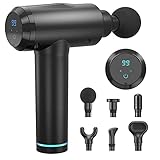Massagepistole Massagegerät, eBanGo Muskel massage gun zur Muskelentspannung und Erholung Ausüben USB-C-Aufladung mit 20-Geschwindigkeitsmodell und 6 Arten von Massageköp