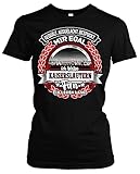 EIN Leben lang Kaiserslautern Damen Girlie T-Shirt | Stadt - Kaiserslautern Skyline - Fussball - Sport - Kaiserslautern Shirt - Ultras | Schwarz (S)