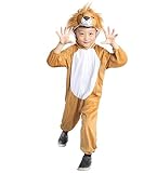 Seruna Löwe-n Kostüm-e, An73 Gr. 128-134, für Kind-er, Löwen-Kostüme, Fasching Karneval, Kleinkinder-Karnevalskostüme, Kinder-Faschingskostüme, Geburtstags-Geschenk Weihnachts-Geschenk